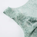 Yehudis Twisted Floral Mesh Top [AY8RYIMG]