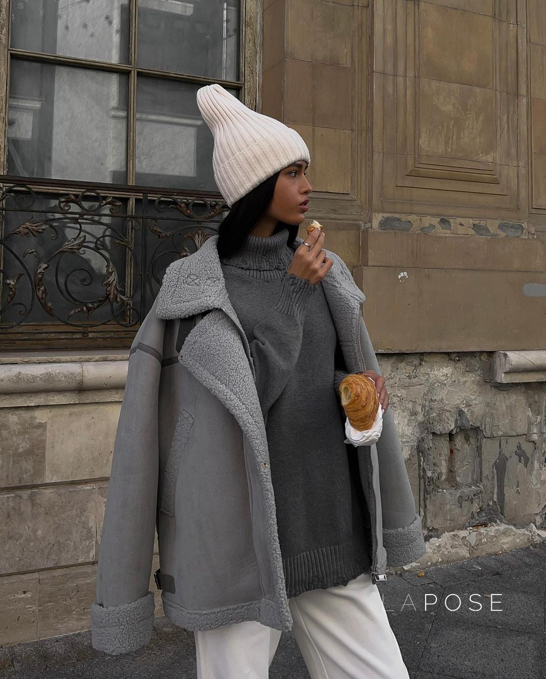 Yessenia Spliced Faux Fur Moto Jacket [XQSBT2US]