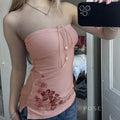 Yoana Floral Bow Tube Top [7SRY6MV3]