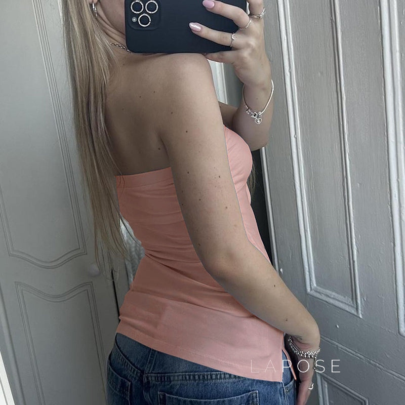 Yoana Floral Bow Tube Top [HOW0YBCV]