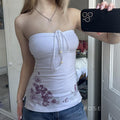 Yoana Floral Bow Tube Top [ENGV3LH3]