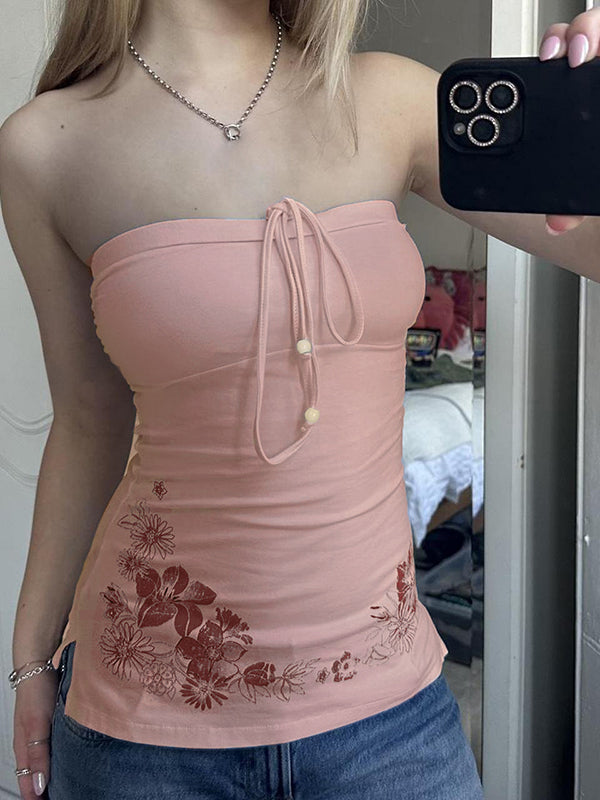 Yoana Floral Bow Tube Top [7IXQL6DQ]
