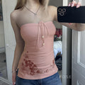 Yoana Floral Bow Tube Top [0URGBG2D]