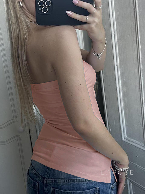 Yoana Floral Bow Tube Top [SSH7M7ND]