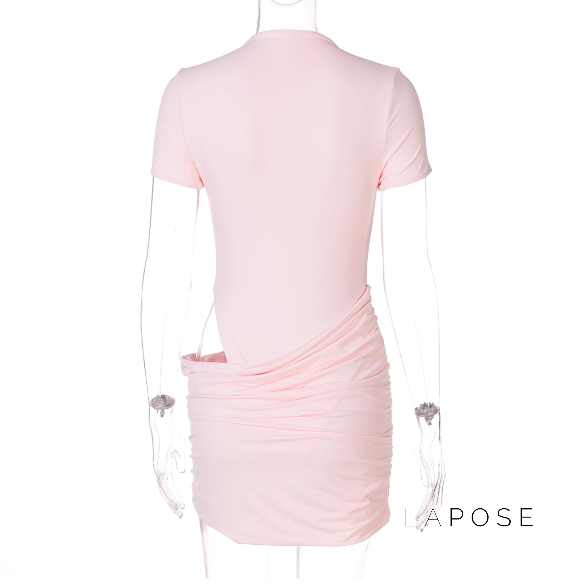 Yolanda Pleated Cutout Mini Dress [KZJ7MO2U]