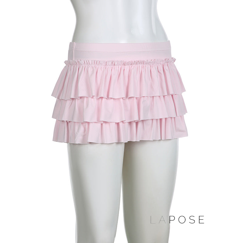 Yulissa Bow Tiered Mini Skirt [2KTVWRD5]