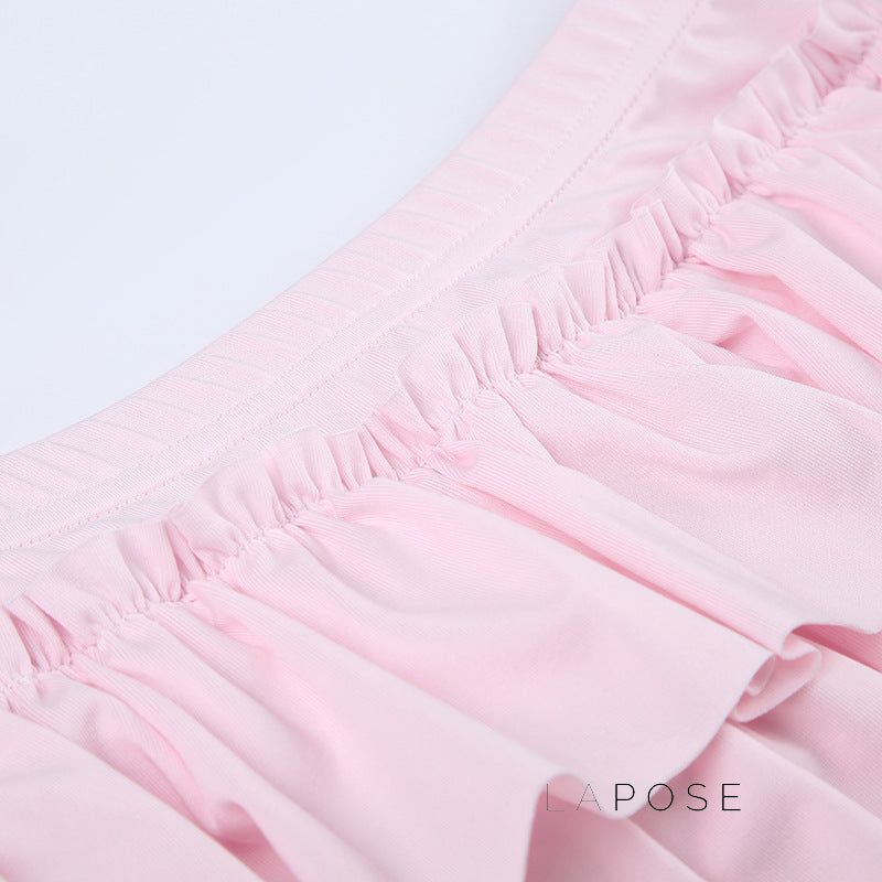 Yulissa Bow Tiered Mini Skirt [M1GONX22]