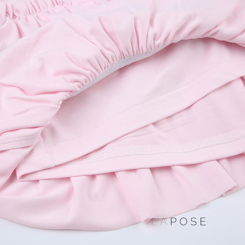 Yulissa Bow Tiered Mini Skirt [JO7K8GEO]