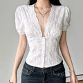 Yuritzi Bow-Detail Ruffle Blouse
