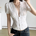 Yuritzi Bow-Detail Ruffle Blouse