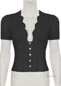 Yuritzi Bow-Detail Ruffle Blouse