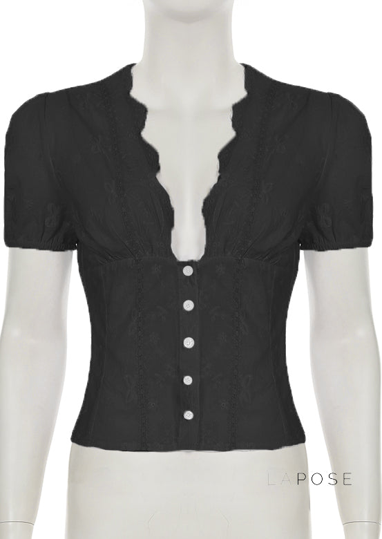 Yuritzi Bow-Detail Ruffle Blouse