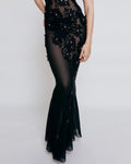 LaPose Yusra Floral Sequin Maxi Dress