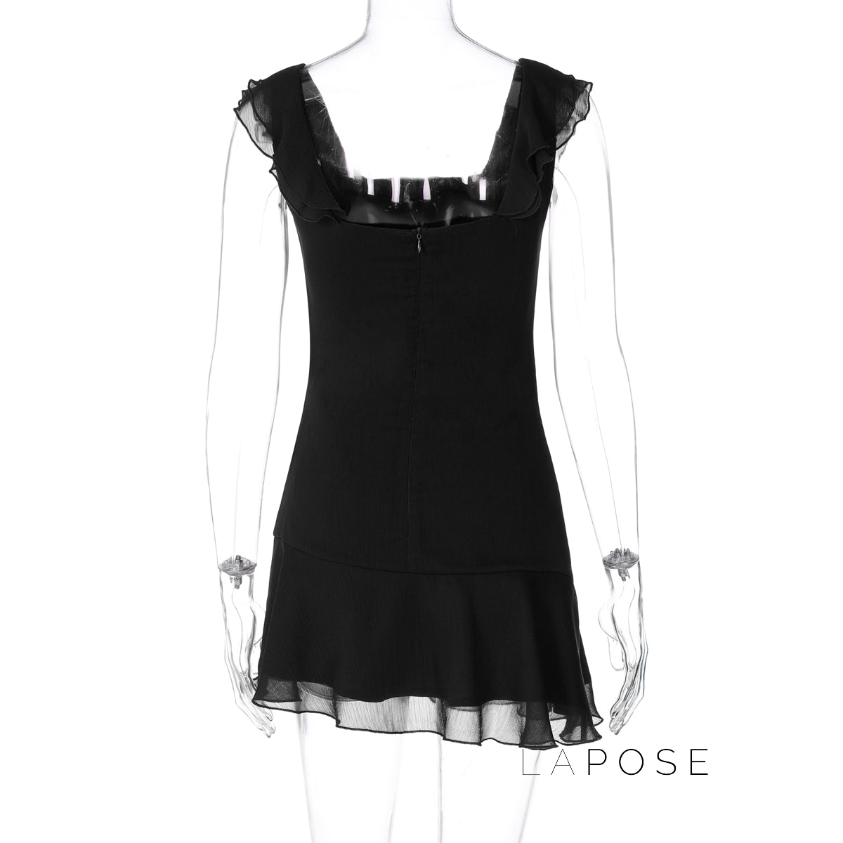 Zaira Double-Layer Mesh Mini Dress [TIZMV43W]