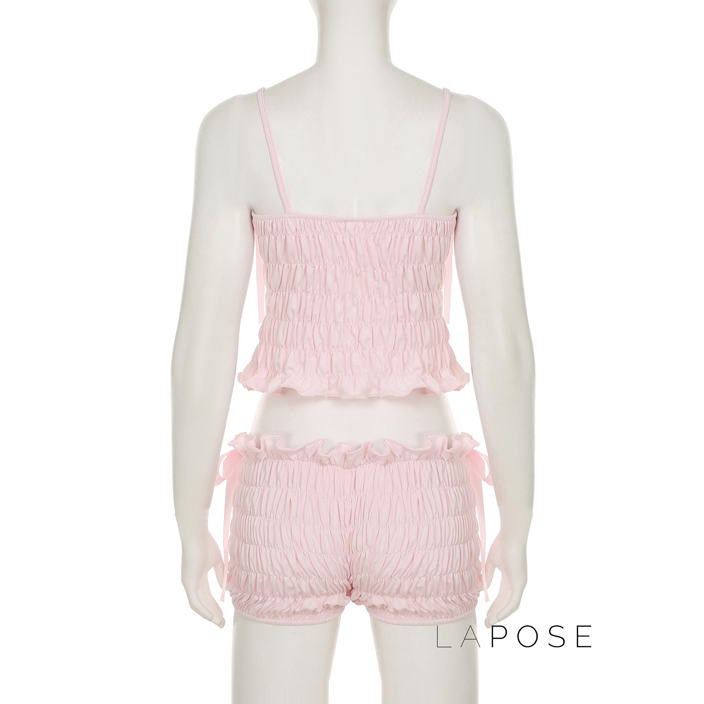 Zaire Bow Pleated Short Set [A5U0JXRI]