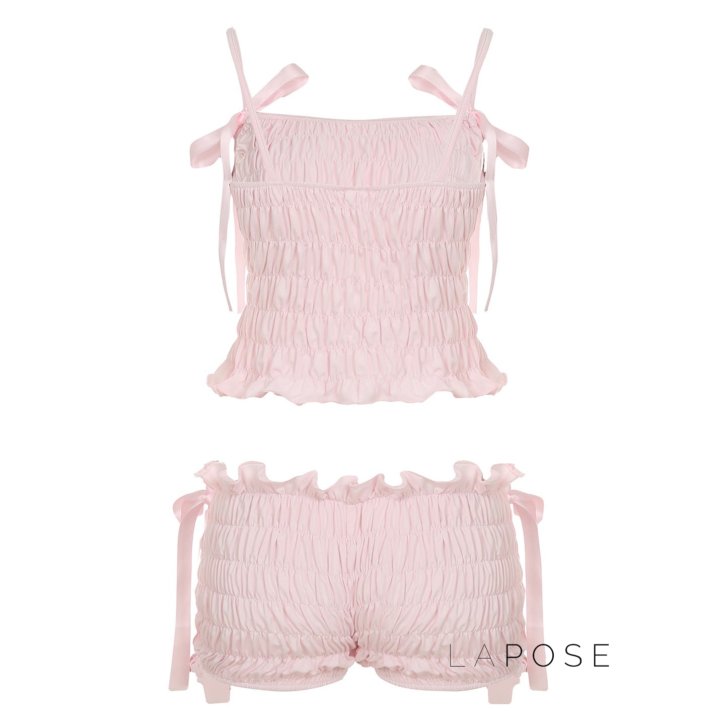 Zaire Bow Pleated Short Set [GP0WRYWV]