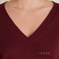 Zamya Loose Knit V-Neck Sweater [5B8683GP]