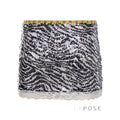 Zaylie Sequin Zebra Mini Skirt [175TBDW9]