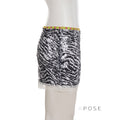 Zaylie Sequin Zebra Mini Skirt [HI822TWG]
