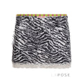 Zaylie Sequin Zebra Mini Skirt [2ZZAT96V]