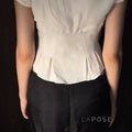 Zehra Puff Sleeve Bow Top