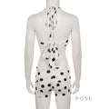 Zen Polka Dot Halter Short Set [12H5AXLR]