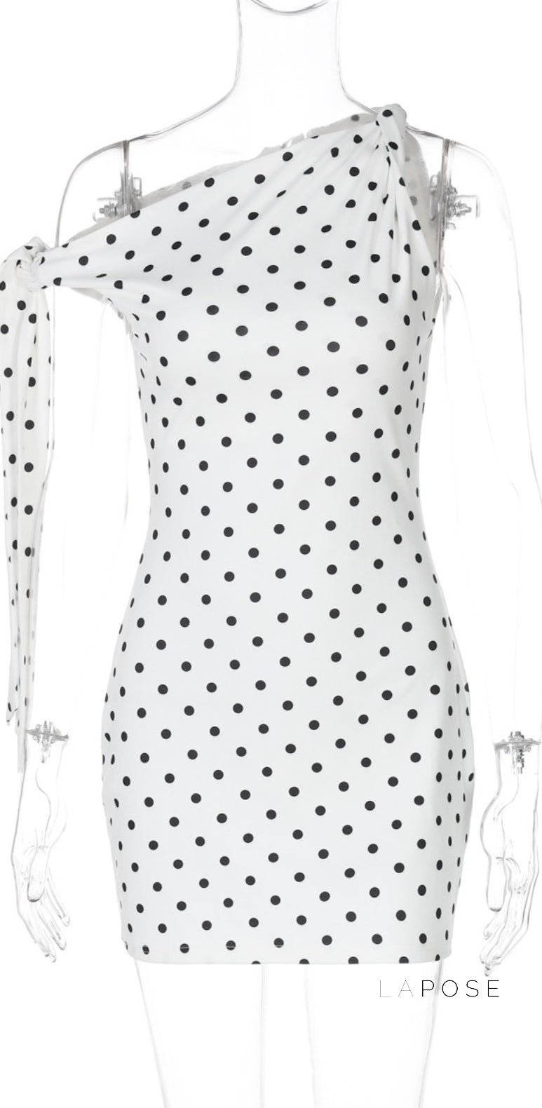 Zen Polka Dot Mini Dress [76N1RTWS]
