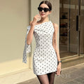 Zen Polka Dot Mini Dress [9FUQ6QKG]