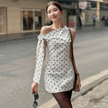Zen Polka Dot Mini Dress [GZ8F76K9]