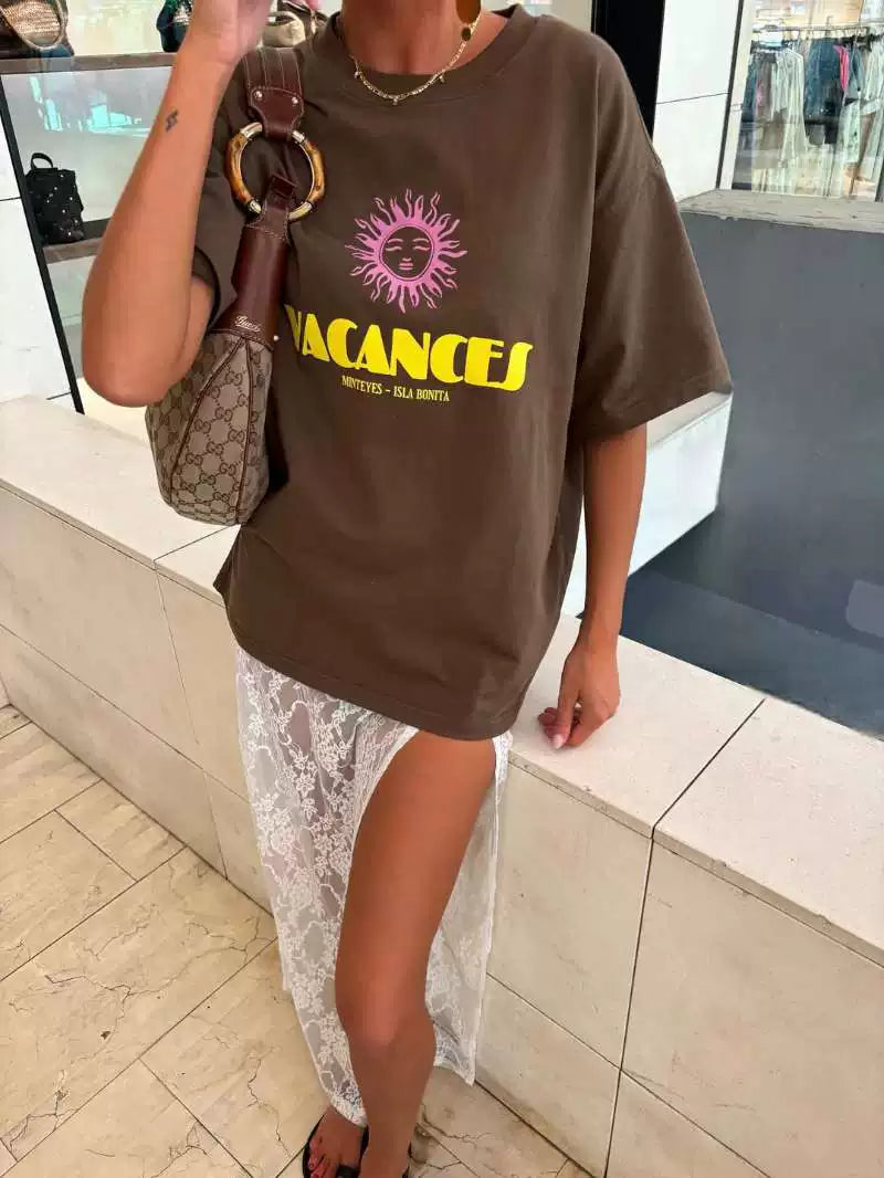 LaPose - Zen Vacances Graphic Oversized T-Shirt