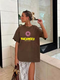 LaPose - Zen Vacances Graphic Oversized T-Shirt