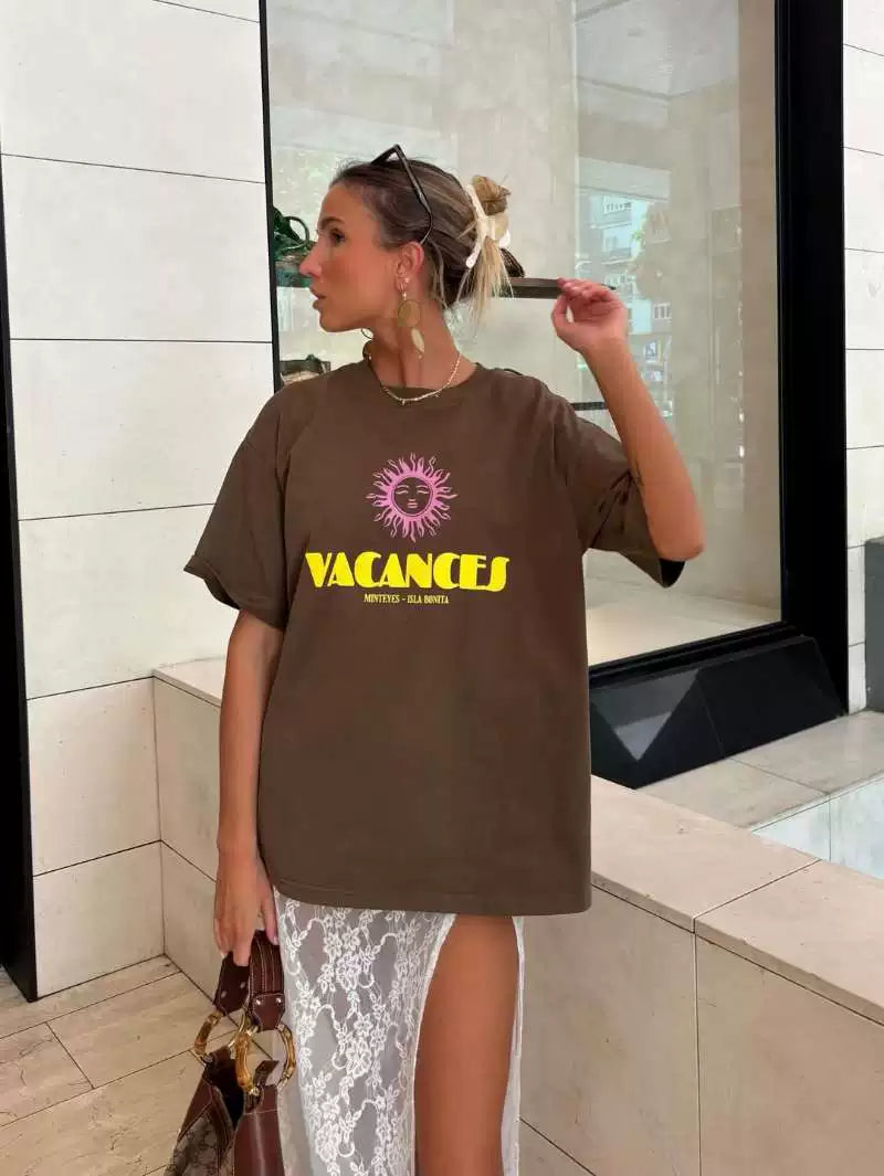 LaPose - Zen Vacances Graphic Oversized T-Shirt
