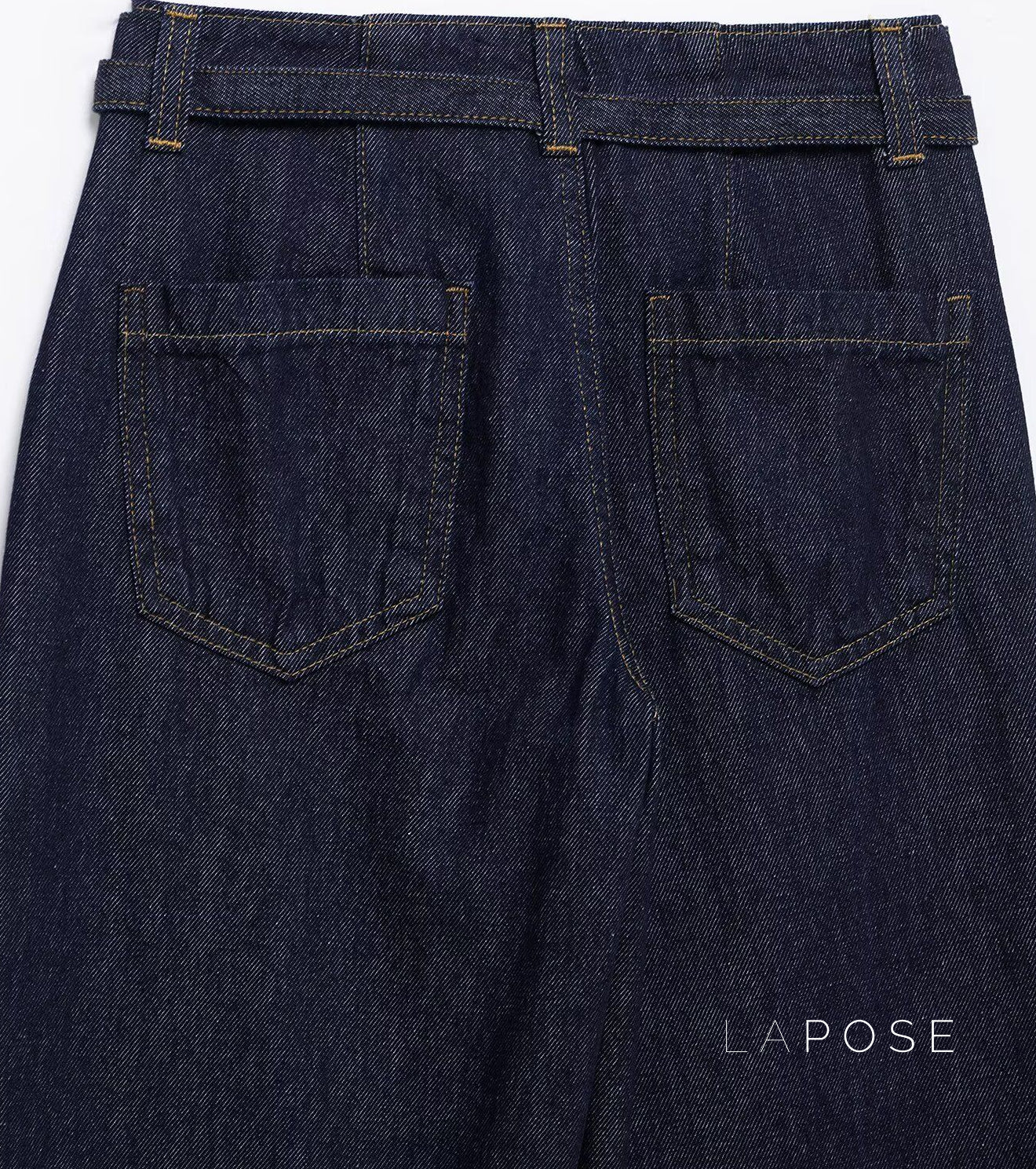 Zendayah Denim Suspender Pant Set [TP56CS6V]