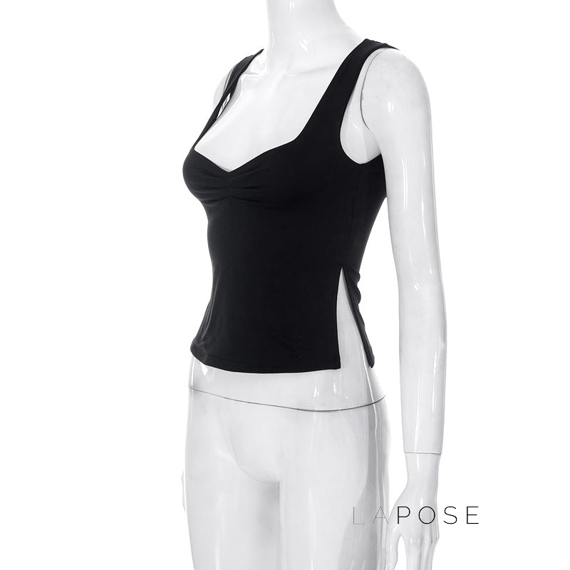 Ziona Backless Square Neck Crop Top [DBBW8BW2]