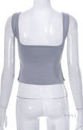 Ziona Backless Square Neck Crop Top [Q89BHSKE]