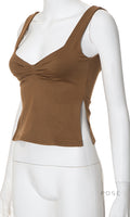 Ziona Backless Square Neck Crop Top [XBXJZ386]