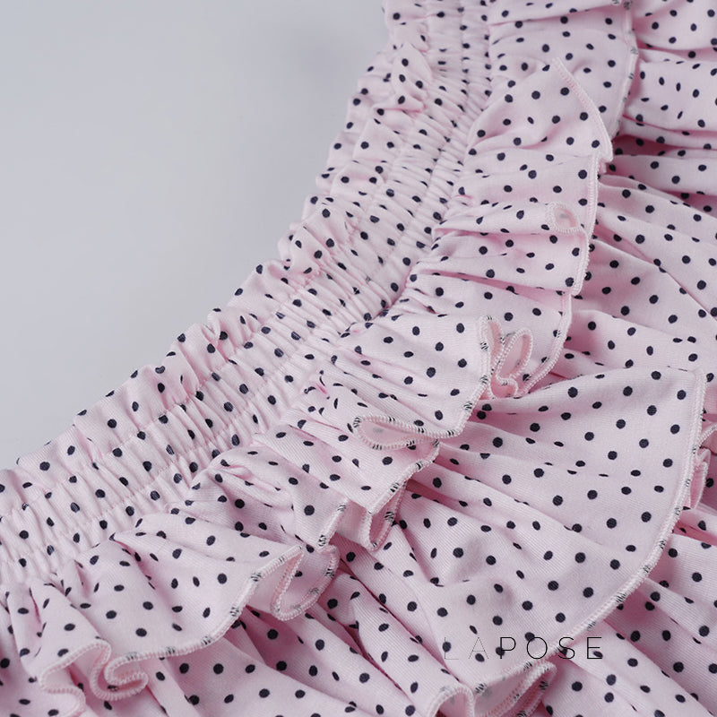 Ziona Polka Dot Mini Skirt [0HWW7CWY]