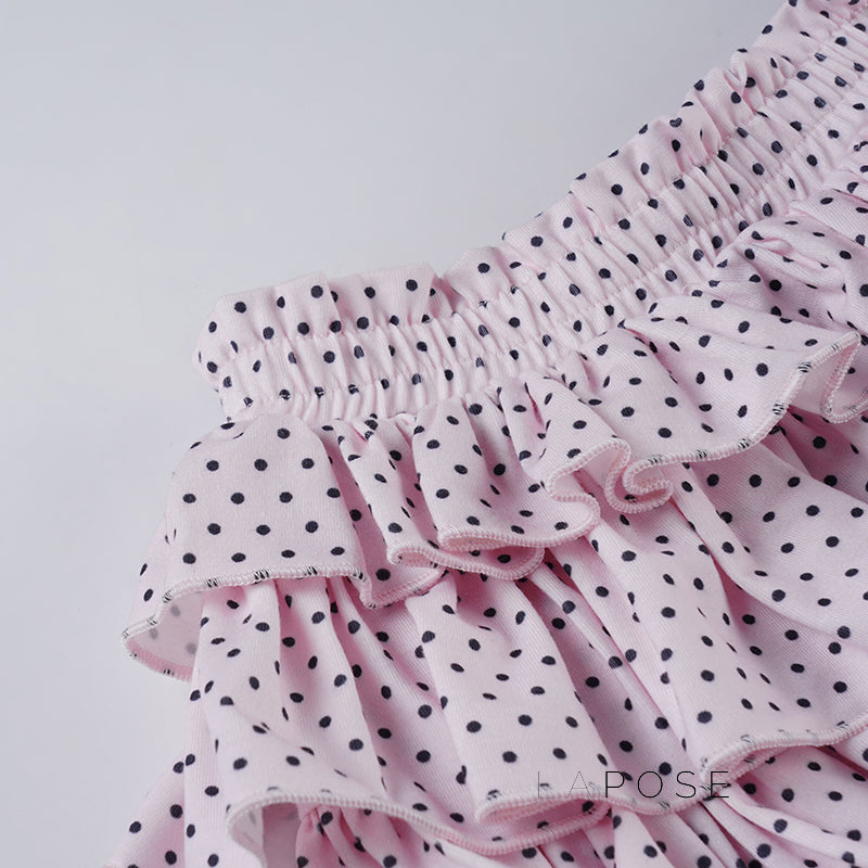 Ziona Polka Dot Mini Skirt [NWQMLBFX]