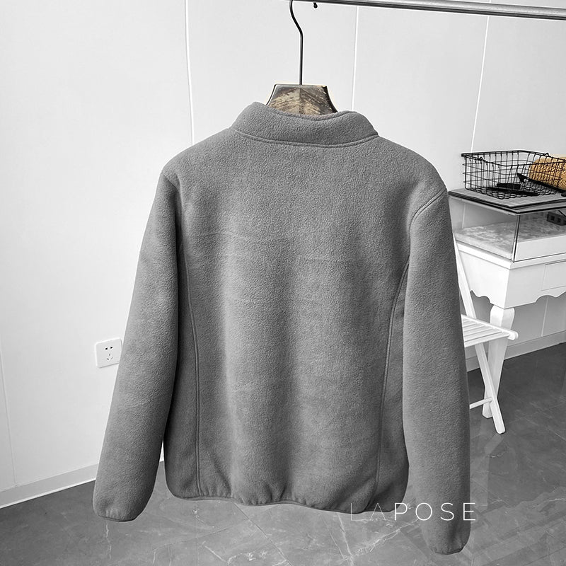 Zoee Plush Stand Collar Jacket [PWBHF7YO]