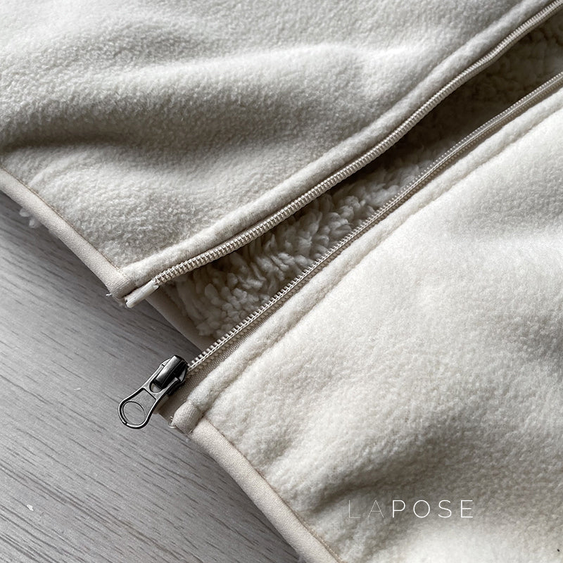 Zoee Plush Stand Collar Jacket [T7D8E2XH]