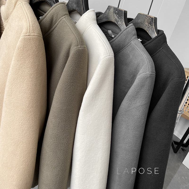 Zoee Plush Stand Collar Jacket [BSQM8C86]