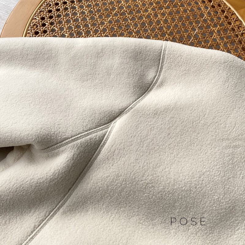 Zoee Plush Stand Collar Jacket [ZU02YJUA]