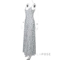 Zulema Polka Dot Mesh Midi Dress [TG3KPQ5R]