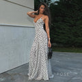 Zulema Polka Dot Mesh Midi Dress [C21LHZZG]