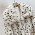 Zuria Leopard Print Cropped Faux Fur Coat [8IWCYUQG]
