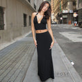 Zyana Metal Buckle Skirt Set [6PM1TMDE]