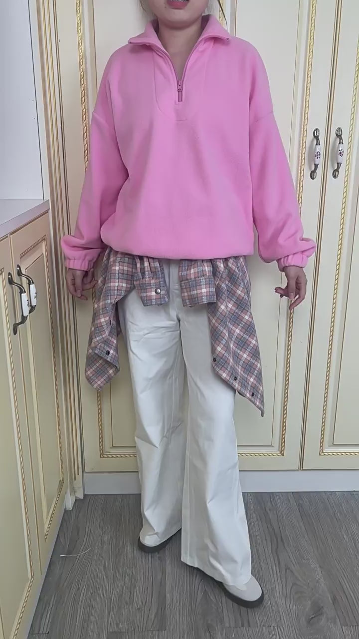 Talya Long Sleeve Polo Sweatshirt