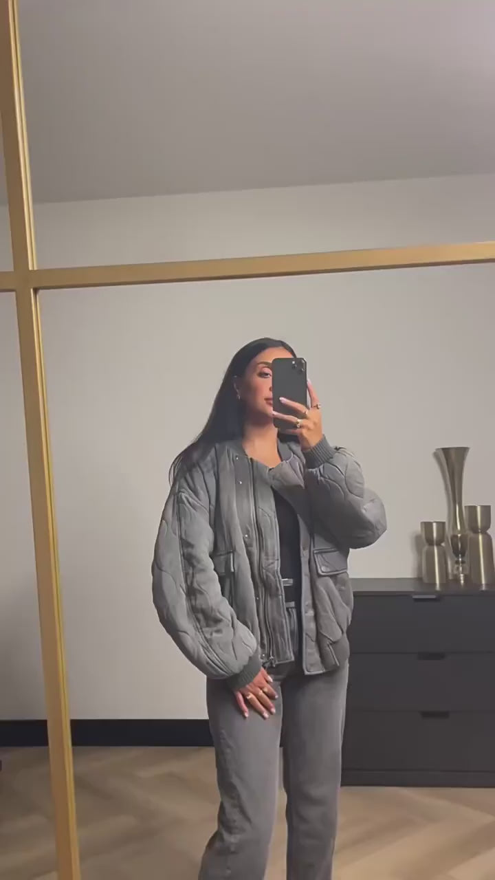 Maimouna Padded Oversize Bomber Jacket