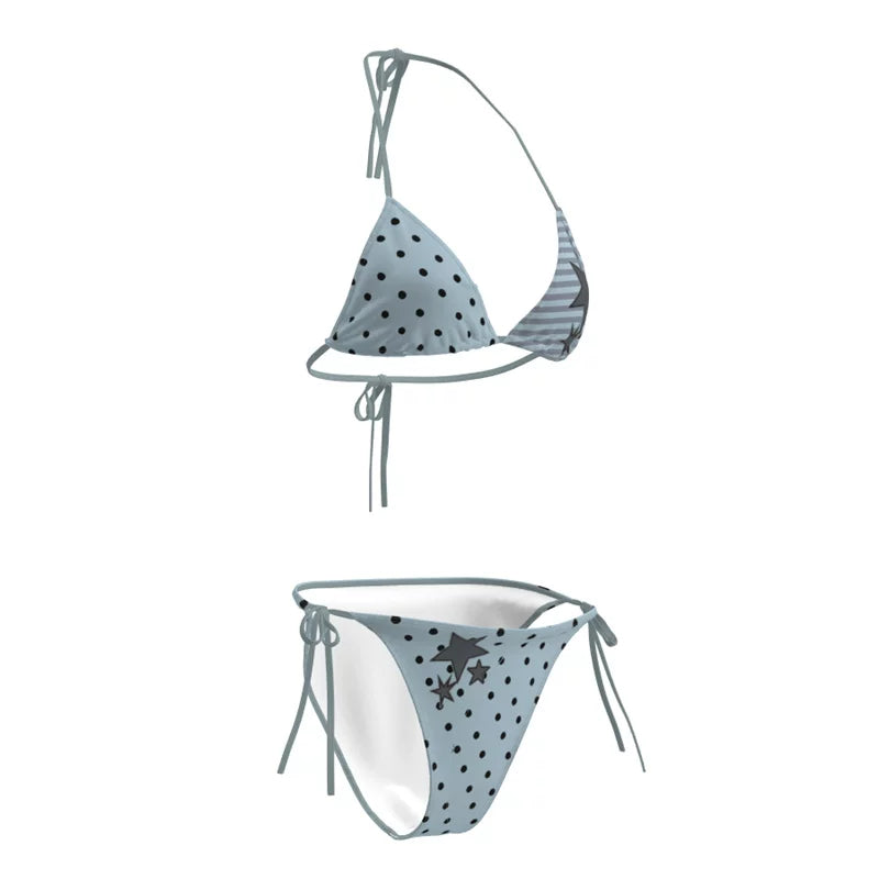 Tatum Mixed Print Bikini Set